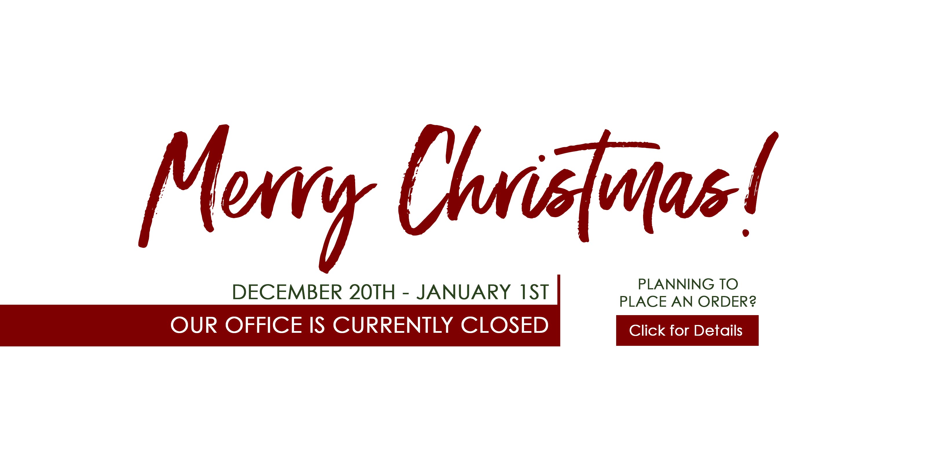 Office Closed – Christmas 2018 – Website Banner1 | Going Beyond Ministries